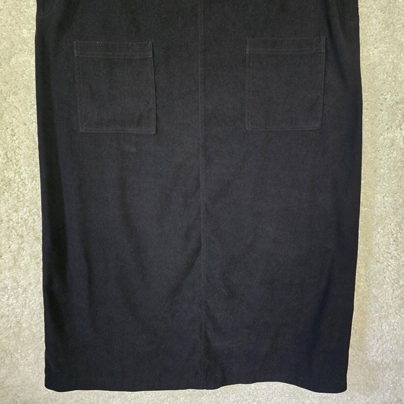 Amanda Smith Dress Womens XL Black Sleeveless Maxi Pocket Modest Y2K Retro - Picture 2 of 10